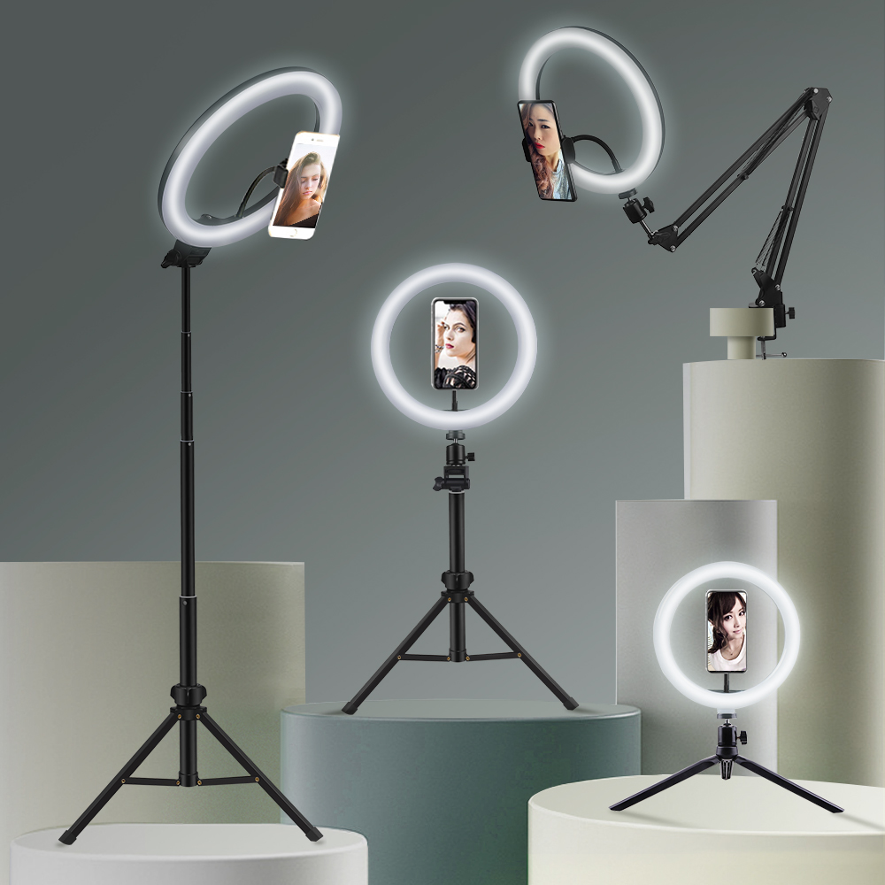 Webcam Ring Light - حلقة ضوء دائرية Led للتصوير الفوتوغرافي