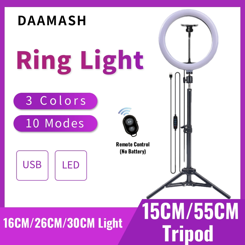 Webcam Ring Light - حلقة إضاءة سيلفي ليد ، مصباح
