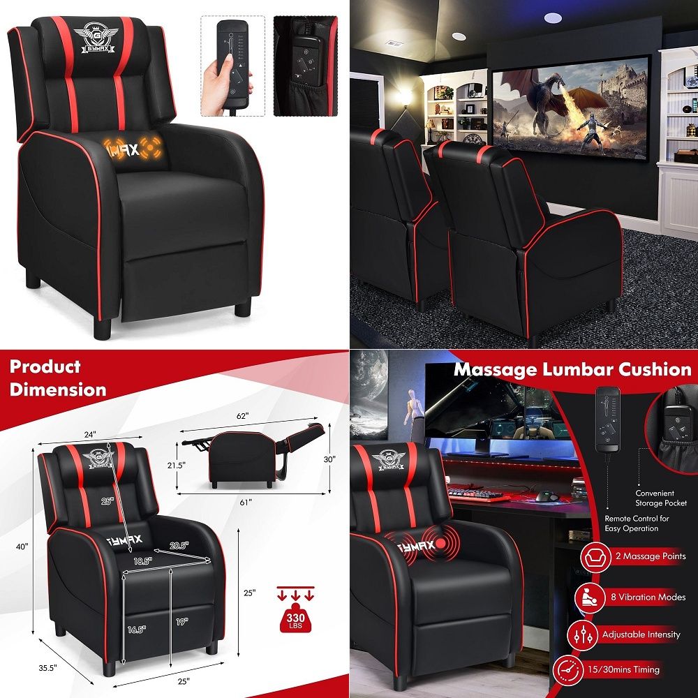 Gaming & Esports District - كرسي مكتب طويل، كرسي ألعاب كمبيوتر
