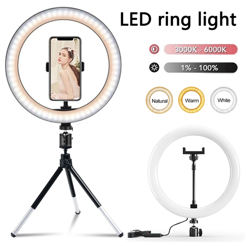 ضوء حلقي LED مقاس 12 بوصة للتص - مراجعة Webcam Ring Light وسعره