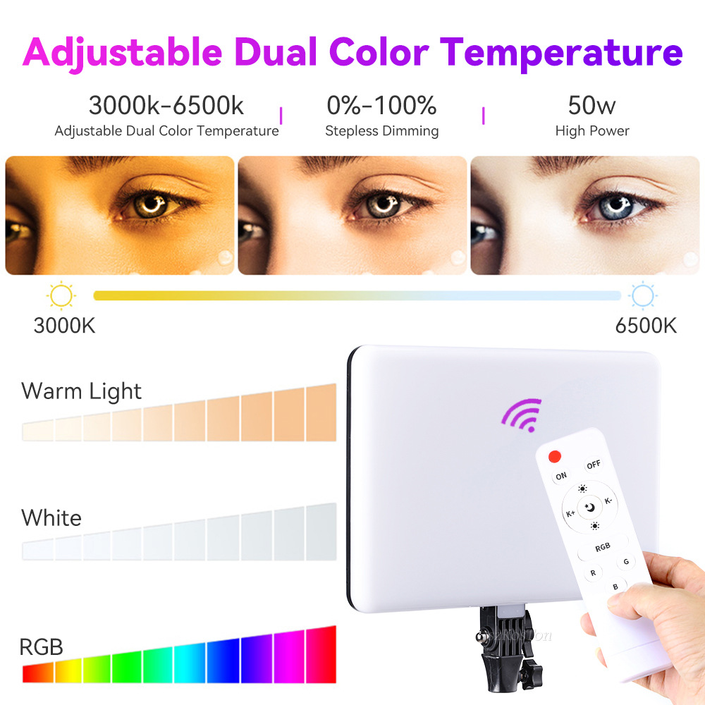 RGB 14 ''LED الفيديو الضوئي ال - مراجعة Webcam Ring Light وسعره