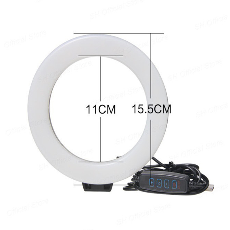 6 بوصة حلقة الضوء مع ترايبود L - مراجعة Webcam Ring Light وسعره