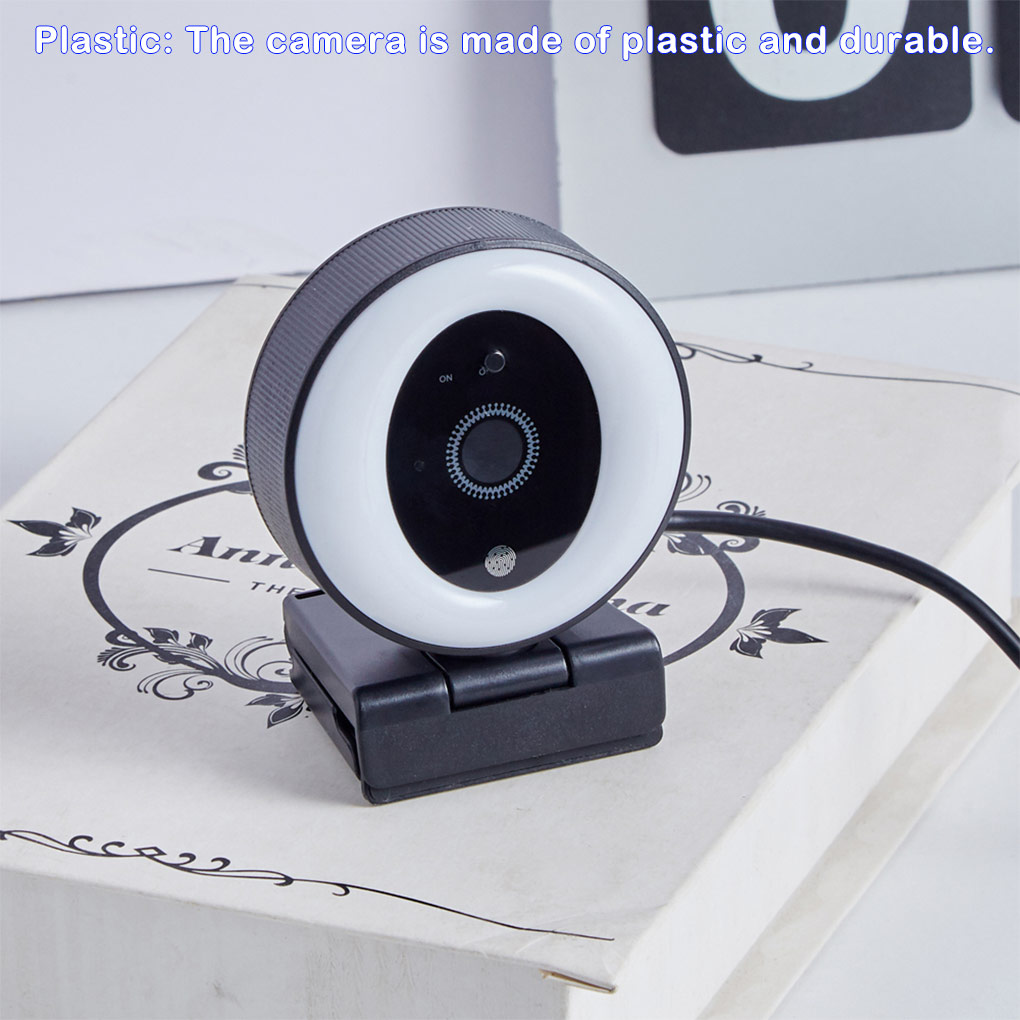 كاميرا ويب USB عالية الدقة 2K  - مراجعة Webcam Ring Light وسعره