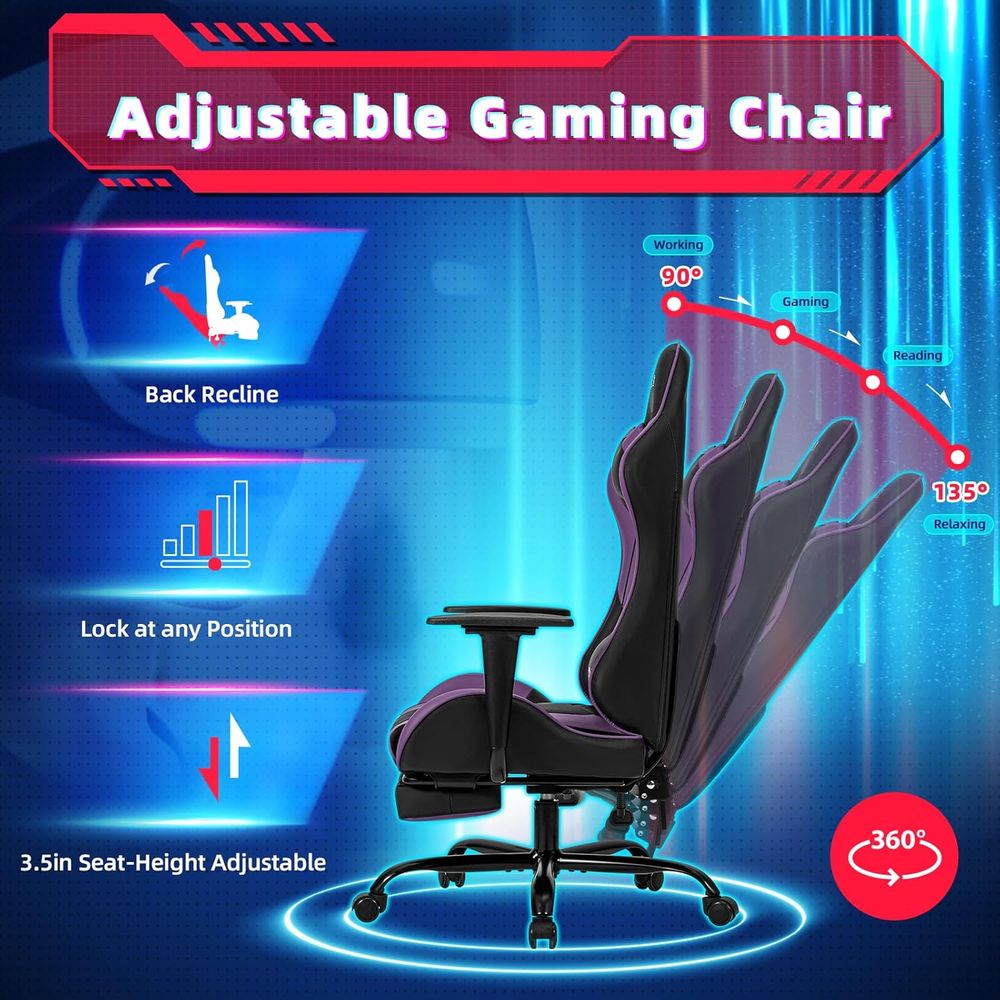 كرسي ألعاب بتصميم سباقي مع مسن - مراجعة Gaming & Esports District وسعره