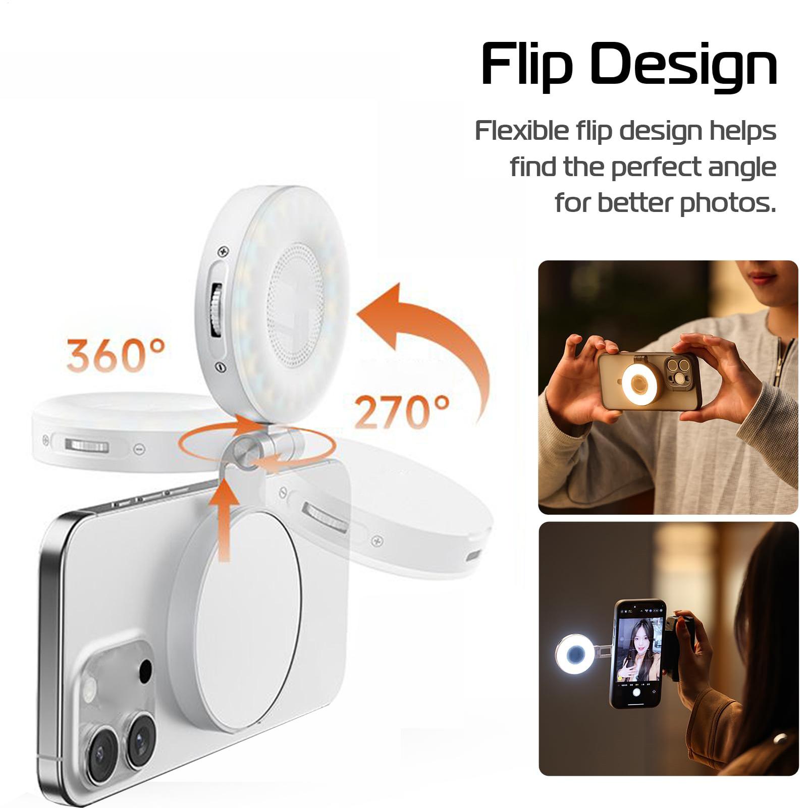 مشبك إضاءة لصور السيلفي المحمو - مراجعة Webcam Ring Light وسعره