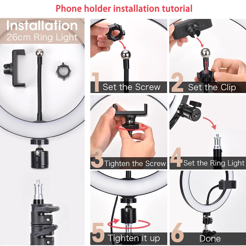 16 سنتيمتر 26 سنتيمتر 33 سنتيم - مراجعة Webcam Ring Light وسعره