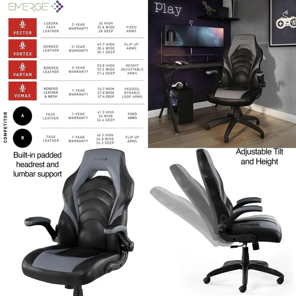 كرسي ألعاب مريح قابل للتعديل،  - مراجعة Gaming & Esports District وسعره